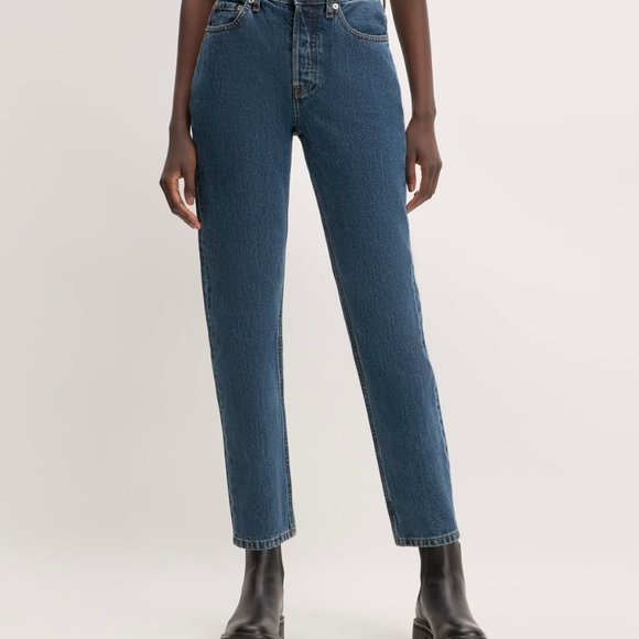 Everlane 90s (High Rise) Cheeky Jean, Sz 30, Deep Atlantic - Picture 1 of 4